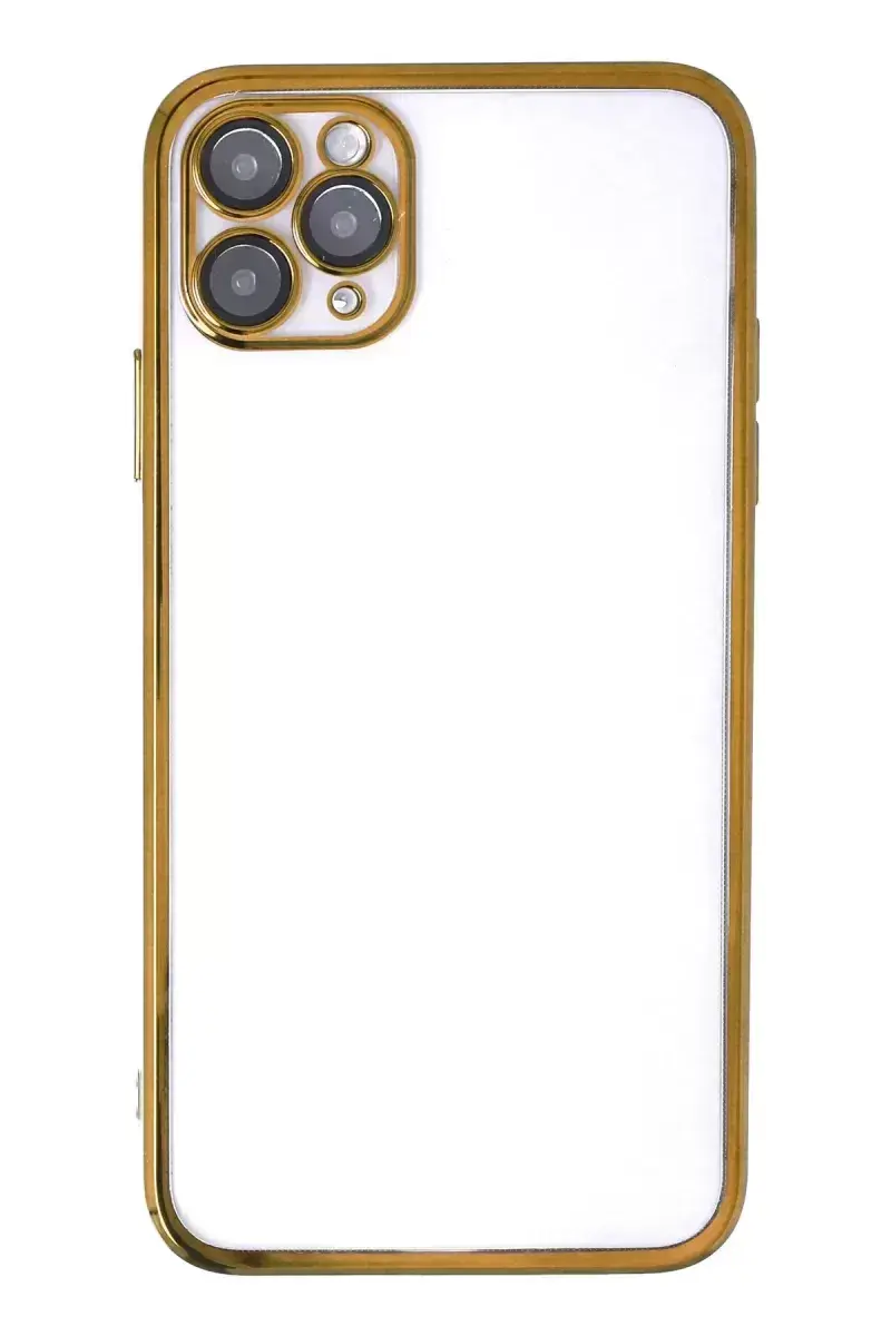 Newface İphone 11 Pro Kılıf Razer Lensli Silikon - Gold