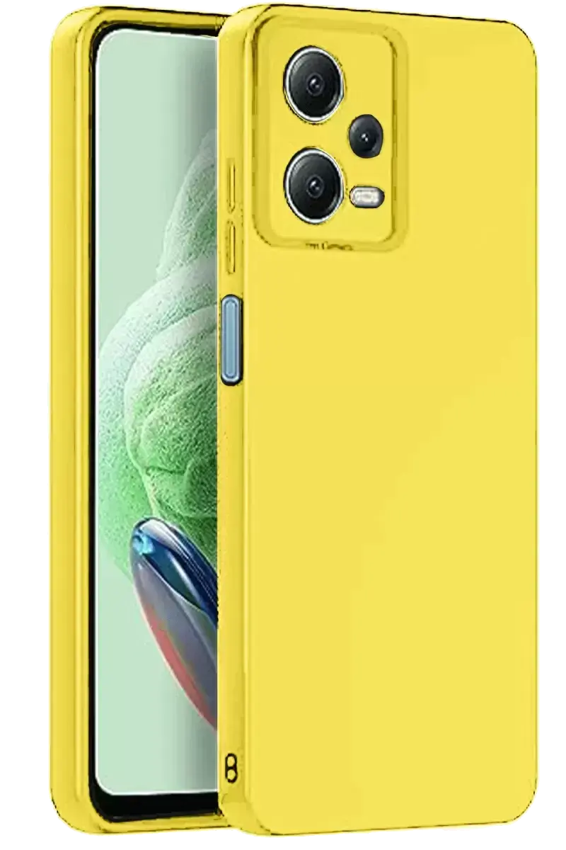 Newface Xiaomi Redmi Note 12 Pro 5g Kılıf Nano İçi Kadife Silikon - Sarı