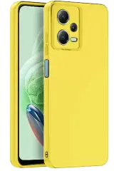 Newface Xiaomi Redmi Note 12 Pro 5g Kılıf Nano İçi Kadife Silikon - Sarı