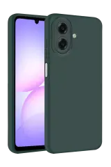 Newface Samsung Galaxy A07 4g Nano İçi Kadife Silikon - K.yeşil