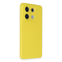 Xiaomi Redmi Note 13 Pro 5g Kılıf Nano İçi Kadife Silikon - Sarı