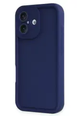 Newface İphone 16 Kılıf Viera Silikon - Lacivert