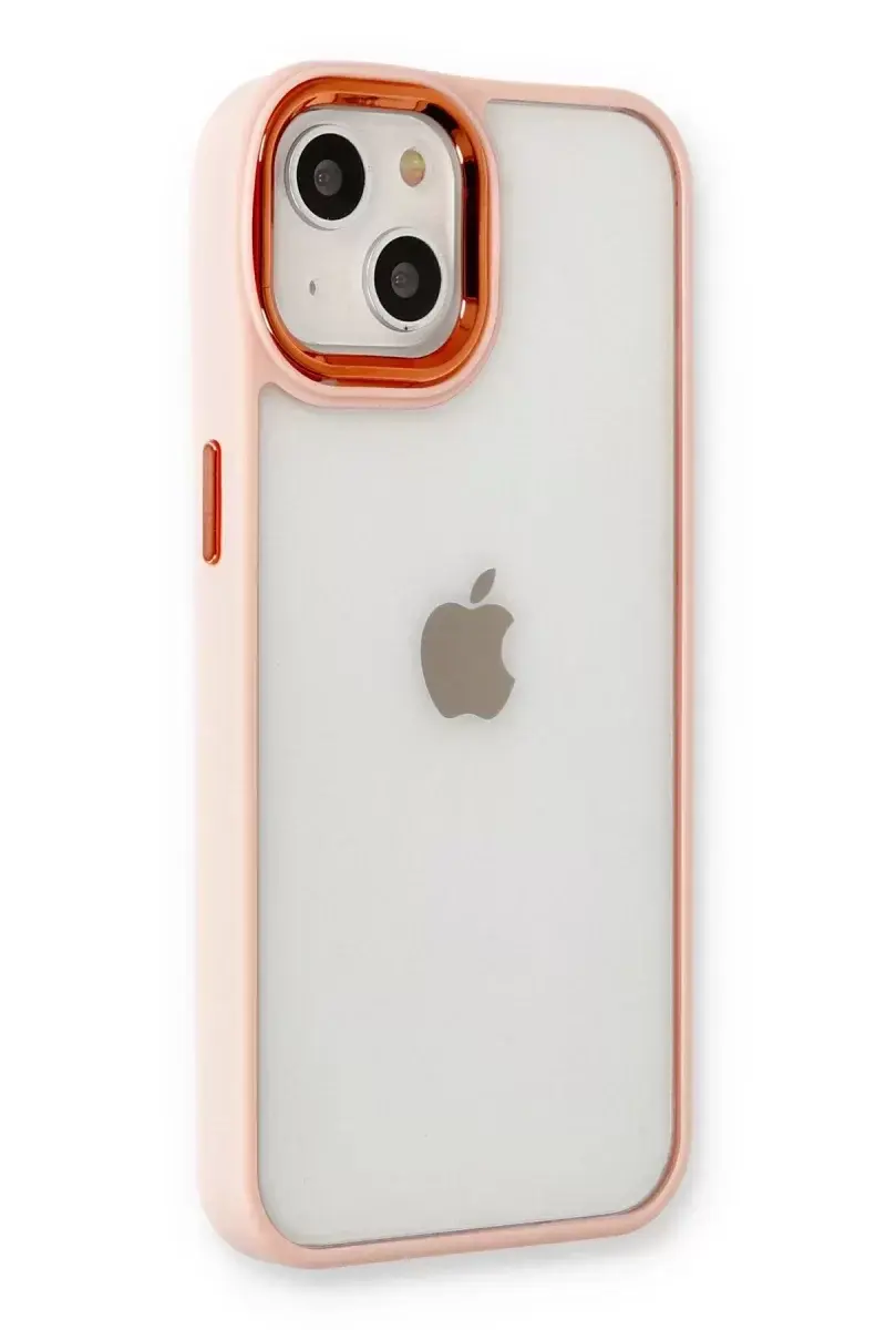 Newface İphone 14 Plus Kılıf Dora Kapak - Pudra