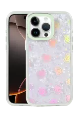 Newface Apple İphone 14 Pro Max Lumi Desenli Kapak - Yeşil