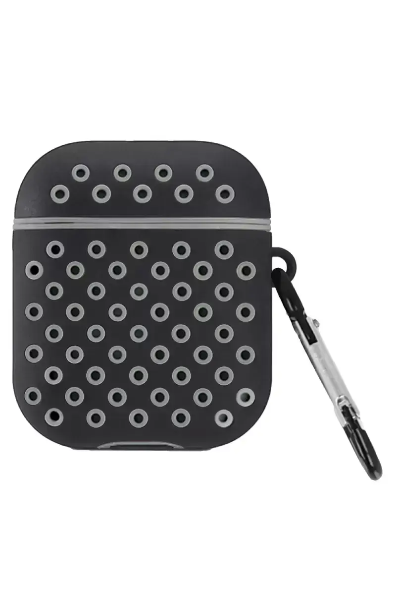 Newface Apple Airpods 2 (2.nesil) Spor Delikli Kılıf - Siyah-gri