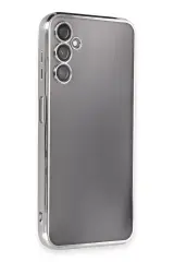Newface Samsung Galaxy A14 4g Kılıf Razer Lensli Silikon - Gümüş