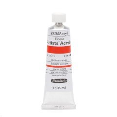 PRİMAcryl Artist Akrilik Boya - Brilliant Orange - 35ml - Seri 2