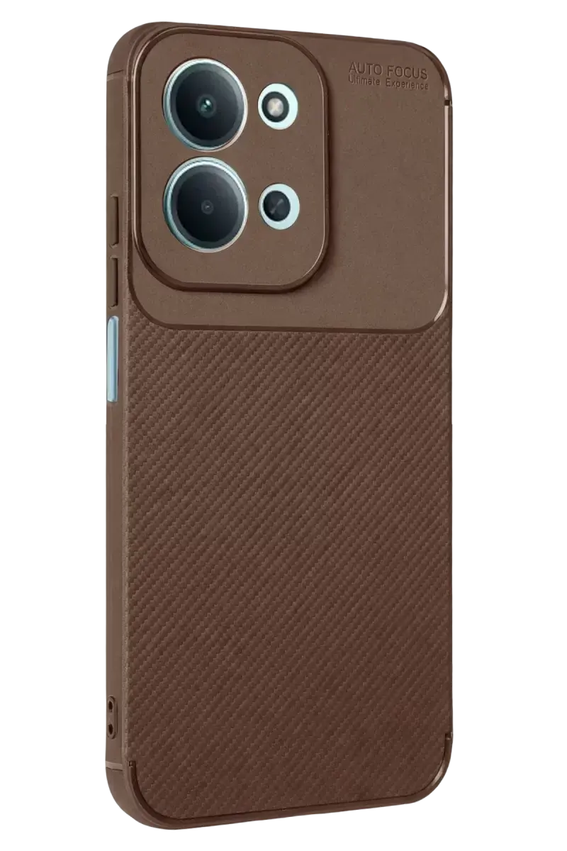 Newface Xiaomi Redmi 15c 5g Auto Focus Karbon Kapak - Kahverengi