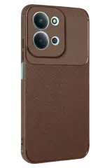 Newface Xiaomi Redmi 15c 5g Auto Focus Karbon Kapak - Kahverengi