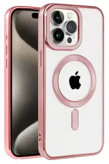 Newface İphone 14 Pro Kılıf Kronos Magsafe Kapak - Rose Gold
