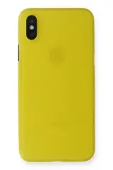 Newface Apple İphone X Kılıf Pp Ultra İnce Kapak - Sarı