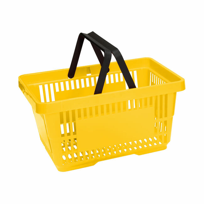 Plastik Market Alışveriş Sepeti 22L Sarı
