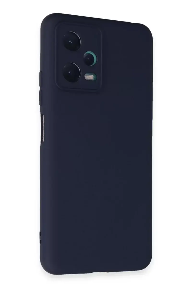 Newface Xiaomi Redmi Note 12 5g Kılıf Nano İçi Kadife Silikon - Lacivert