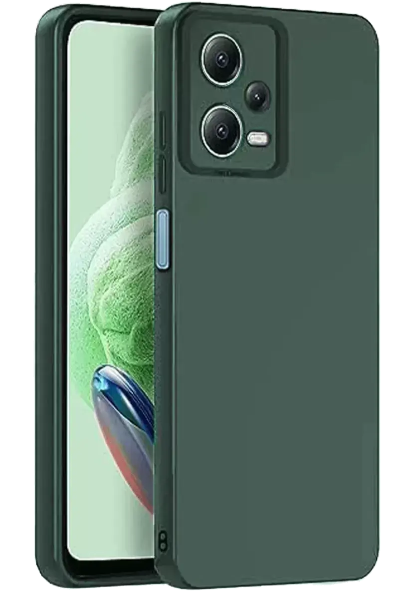 Newface Xiaomi Redmi Note 12 Pro 5g Kılıf Nano İçi Kadife Silikon - Koyu Yeşil