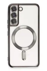 Newface Samsung Galaxy S22 Kılıf Kross Magneticsafe Kapak - Siyah