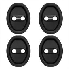 Kapı Kilit Karşılığı Koruma Silikonu 4 Parça Siyah