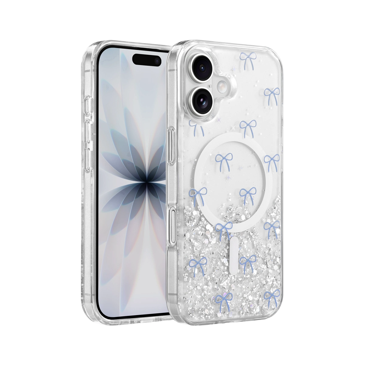 Onegif  İphone 16 Misk Simli Magsafe Kapak - Desen 3