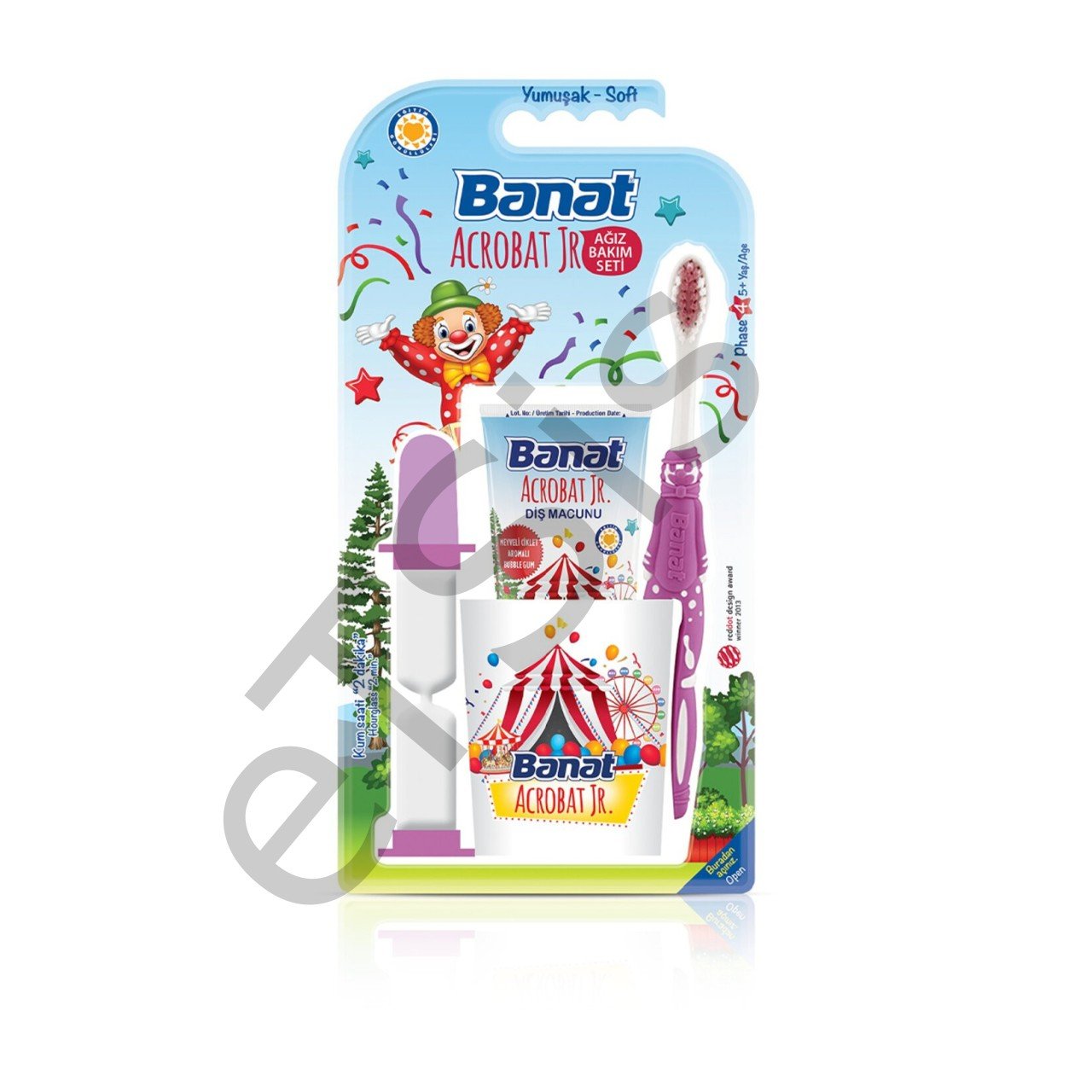 Banat Junior Bardaklı Set - Mor