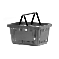 Plastik Market Alışveriş Sepeti 22L Gri