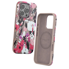Onegif  İphone 16 Pro Flower Series Magsafe Kapak - Pembe