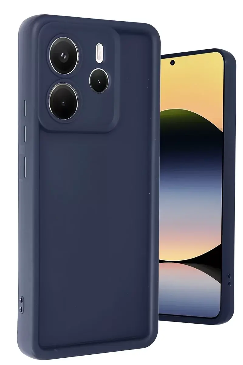 Newface Xiaomi Redmi Note 14 4g Kılıf Viera Silikon - Lacivert