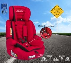 Jusso Carmen 9-36Kg Oto Koltuğu - Kırmızı