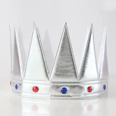 Yumuşak Gümüş Kral Tacı 55 Cm