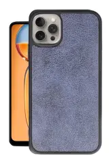 Newface Apple İphone 15 Pro Max Kılıf Aras Deri Kapak - Lacivert