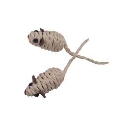 Ans Hasır Örgü İkili Kedi Oyuncak Fare 15 Cm