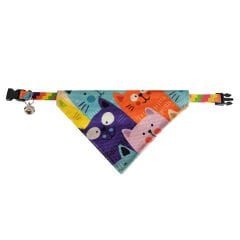 Markapet Anne Kedi Desenli Fular Kedi Ve Köpek Tasması 25-30 cm