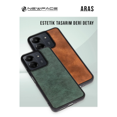 İphone 15 Pro Kılıf Aras Deri Kapak - Lacivert