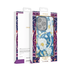 Onegif  İphone 16 Pro Max Flower Series Magsafe Kapak - Mavi