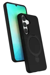 Newface Samsung Galaxy S25 Regal Magsafe Standlı Kapak - Siyah