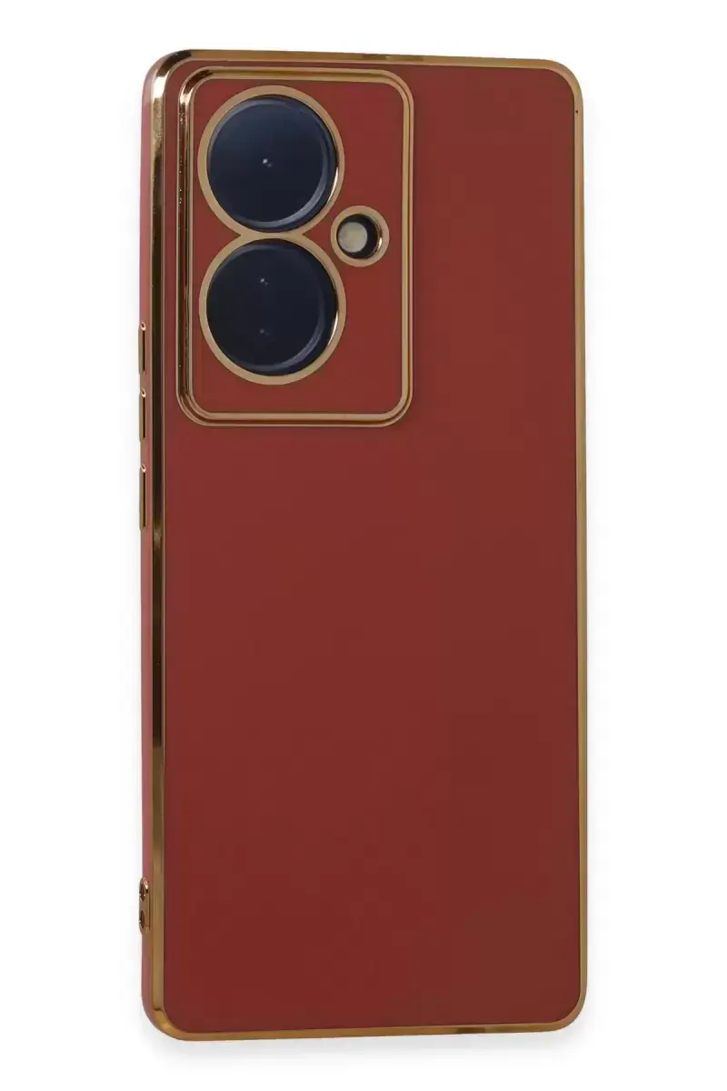 Newface Vivo V29 Lite Kılıf Volet Silikon - Kırmızı