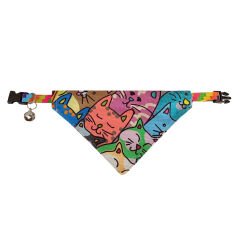 Markapet Yavru Kedi Desenli Fular Kedi Ve Köpek Tasması 25-30 cm