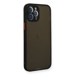 İphone 12 Pro Kılıf Montreal Silikon Kapak - Siyah