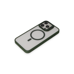 Joko  İphone 15 Pro Kılıf Roblox Lens Magsafe Standlı Kapak - Koyu Yeşil