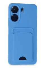 Newface Xiaomi Redmi 13c Kılıf Kelvin Kartvizitli Silikon - Mavi