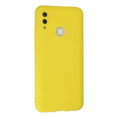 Huawei P Smart 2019 Kılıf Nano İçi Kadife Silikon - Sarı
