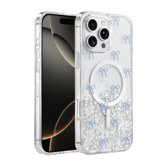 Onegif  İphone 16 Pro Max Misk Simli Magsafe Kapak - Desen 3