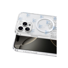 Onegif  İphone 16 Pro Max Misk Simli Magsafe Kapak - Desen 3