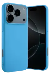 Newface Apple İphone 17 Pro Max Nano İçi Kadife Silikon - Mavi
