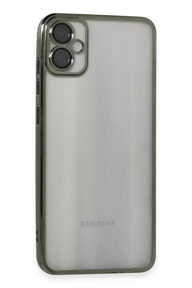 Newface Samsung Galaxy A05 Kılıf Razer Lensli Silikon - Yeşil