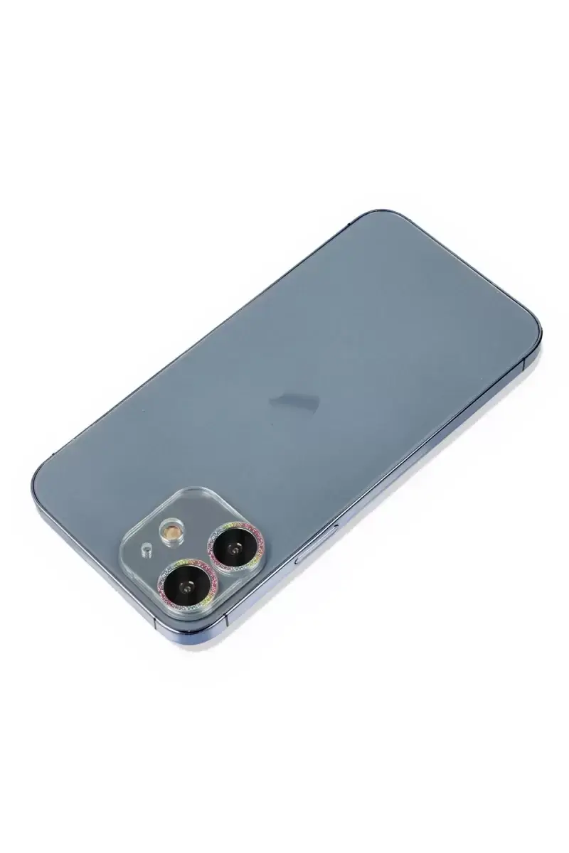 Newface Apple İphone 12 Shine Kamera Lens Koruma Cam - Rainbow