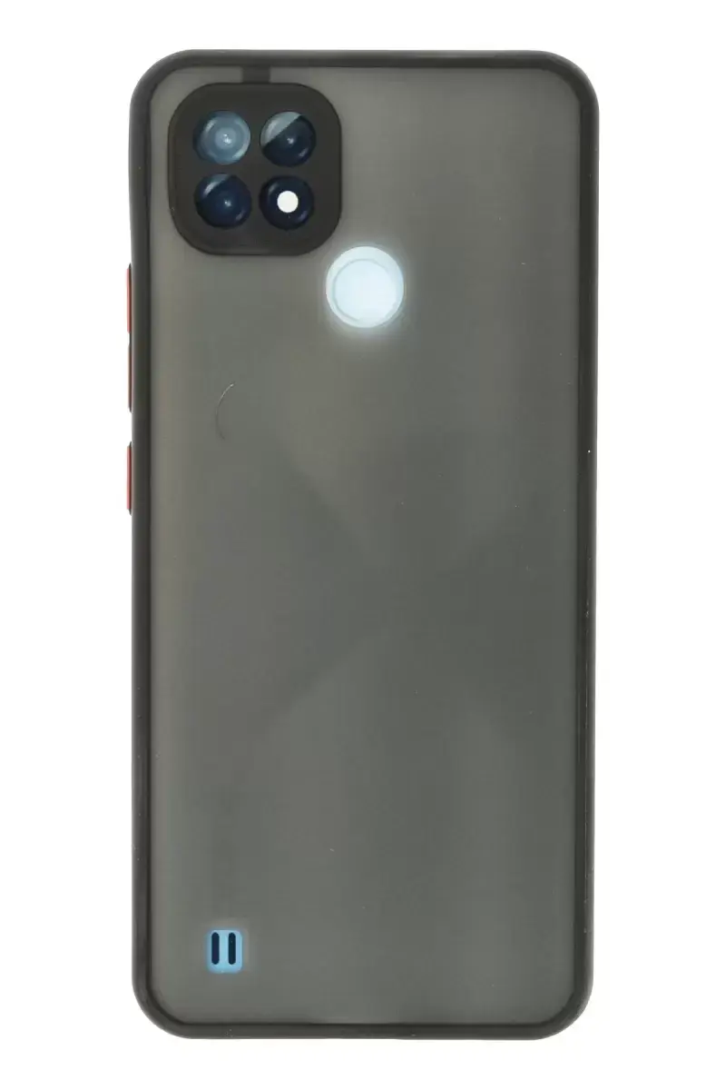 Newface Realme C21 Kılıf Montreal Silikon Kapak - Siyah