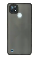 Newface Realme C21 Kılıf Montreal Silikon Kapak - Siyah