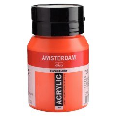 Akrilik Boya 500ml. N:398 Naphthol Red Light