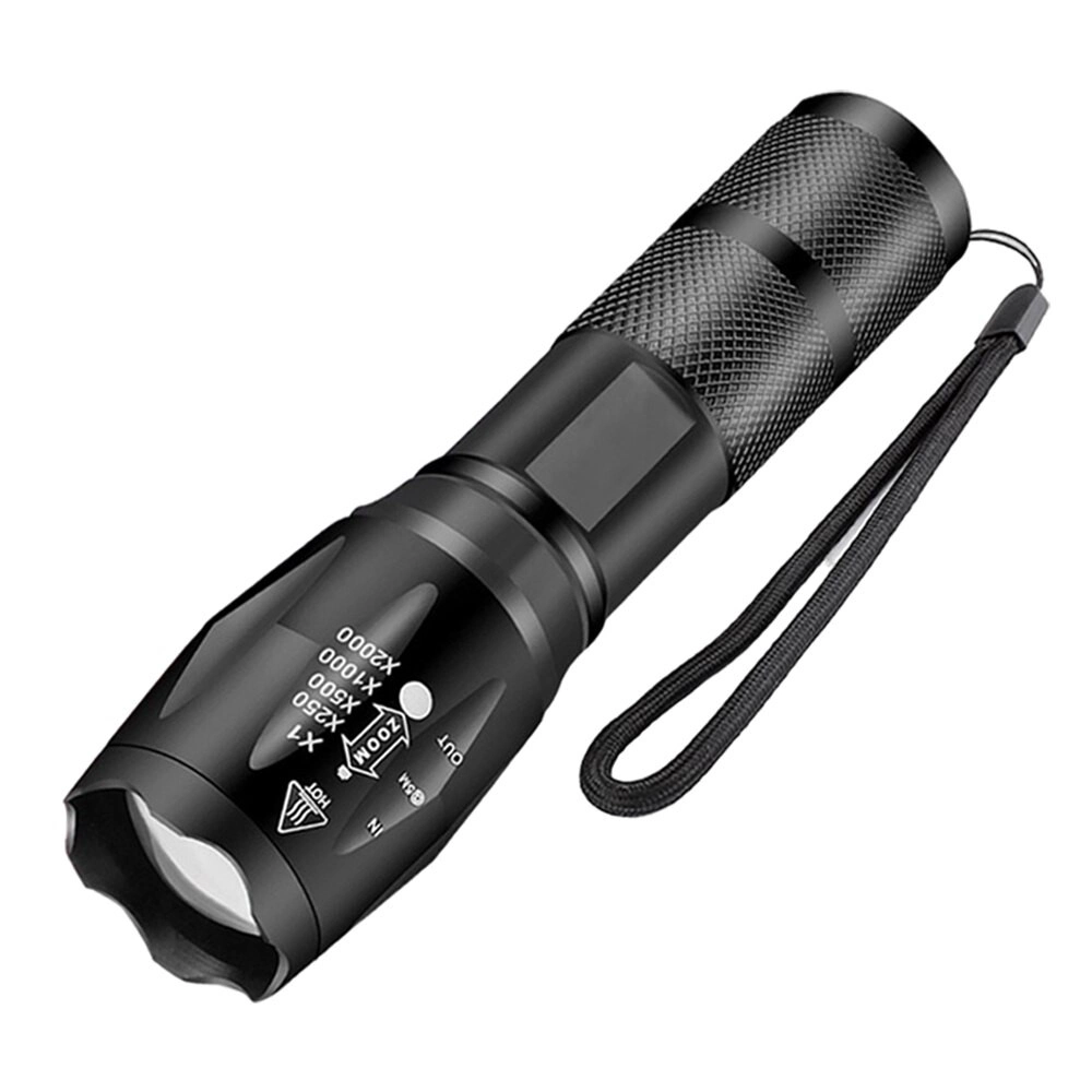 Gold Orion Km-108 T6 Led Şarjlı El Feneri 5 Modlu 200 Metre Işık Mesafesi