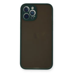 İphone 12 Pro Kılıf Montreal Silikon Kapak - Yeşil