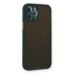 İphone 12 Pro Kılıf Montreal Silikon Kapak - Yeşil